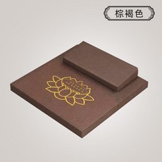 禪修墊 荷花坐墊, 棕褐色麻布