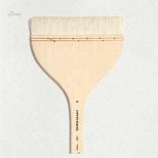 백붓 150mm 9호 미술용품 페인트 납작붓 전문가용 유화 아크릴 채색 도색 자이언트캣