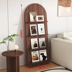 팜플렛 거치대 신문 전시대 전단지 카달로그 리플렛 철제, 1단, 150x58 월넛