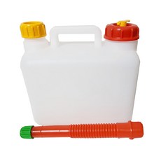 기름통 말통 석유 등유 자바라 연료통 캠핑용, 1개, 흰색-5리터