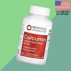 라이프 밸런스 프로토콜 강황 터메릭 커큐민 뿌리 루트 추출물 665mg 식물성 베지캡슐 60정 Protocol for Life Balance Curcumin Turmeric R