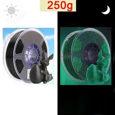 3D 필라멘트 PLA 어둠 속에서 빛나는 1kg 1.75mm 야광운 인쇄 레인보우, 01 빠른  Mainland, 13 PLA-Stars 250g