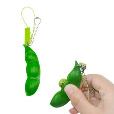 豆夾豌豆花生造型紓壓發洩小物，緩解壓力小物，可愛療癒禮物, 1個, 毛豆｜捏捏樂