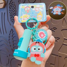 산리오 손전등 빔 키링 후레쉬키링 가방꾸미기 열쇠고리 장난감, 한교동