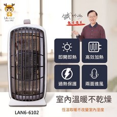 LA POLO 手提式電暖器 LAN6-6102, 機子, 白色
