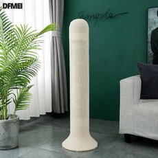 DFMEI 加厚純色彈力布塔扇罩塔扇防塵罩電風扇套保護套罩收納, 1個, 米黃:XL碼(原大號)