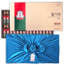 정관장 6년근 홍삼정 액기스 30병 고급 예단 보자기 포장 선물세트, 600ml, 1세트