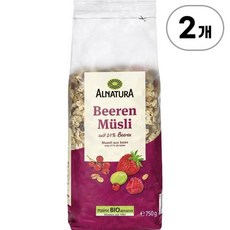 알나투라 유기농 베리 뮤즐리 Alnatura Organic Berry Muesli 750g, 2개
