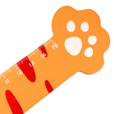 원앤 고양이발 자 학교준비물, 오렌지