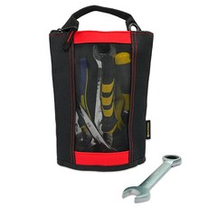 MELOTOUGH 패스너 백 다용도 캔버스 지퍼 공구 가방 내구성 강화 메쉬 창 걸이용 고리, 1개