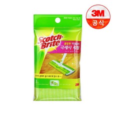 3M 스카치브라이트 클립형 막대걸레 극세사 리필 2개입, 1개