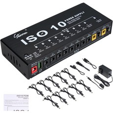 스토미 SP-2 기타 페달 전원 공급 장치 10 절연 DC 출력 효과 페달용 9V12V18V 300mA 500mA USB 포트 단락 과전류 보호 기능 포함