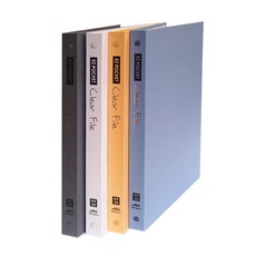 클리어화일 30P 클리어화일 이지포켓 합지 싸바리 표지 하드커버 30매 크리어파일, 흑색