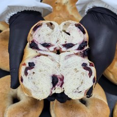 CFC브레드팩토리 수제 크랜블루베리 베이글, 12개, 120g