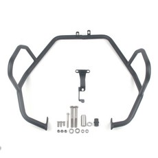 한솜 ADV125 윈드 쉴드 스크린 바람막이 롱 (한솜바이크 Kwin125), 블랙 어퍼 범퍼 가드 세트