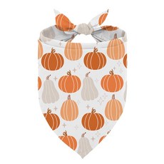 가을 강아지 반다나 화이트 호박 프린트 소형 중형견용 귀여운 반려동물 삼각형 입찰 스카프 여아 남아 강아지용 멋진 추수감사절 특별한 선물 216678