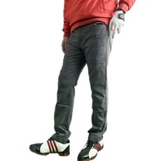 아케이드 골프 팬츠 남성 따뜻 기모 강 스트레치 소재 사이드 포켓 포함 골프웨어 가을겨울용 스키니 치노팬 LL(XL) 글렌체크