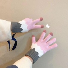毛絨半指手套 軟糯加絨保暖 仿兔毛 日系可愛袖套