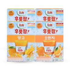 Dole 돌 후룻팝 62ml 2종 총 32개 (망고x16+오렌지x16)