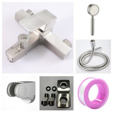 淼瀅精品衛浴 304不銹鋼水龍頭 加寬手把浴室水龍頭 40芯大流量, 1個, B3002不銹鋼龍頭(新款扭轉方管)高配