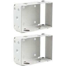 6.4cm2.5인치 미니 블라인드용 박스 장착 브래킷 2개 세트 창문 블라인드 헤드레일용 저프로파일 윈도우 홀더