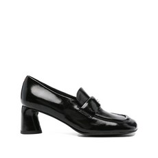 할마네라 레더 어퍼 블록 힐 로퍼 55mm