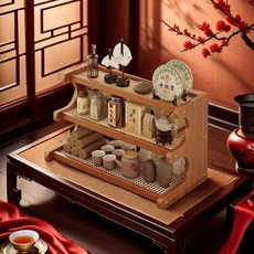 桌麵置物架 書桌收納架 置物架 辦公室桌上置物架 杯架置物架廚房臺麵隔闆分層架餐桌麵小型收納調料瓶罐架茶具杯架, 1個, 二層20  【原色】平板面板,美居丨升級創新3.3版-多功能