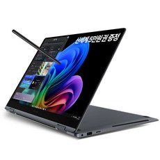 삼성전자 갤럭시북5 프로360 NT960QHA-K51AG 16인치 인텔 울트라5 영상편집 코딩용 대학생 고사양 고해상도 태블릿PC S펜 터치 WQXGA+ AI 노트북 추천, WIN11 Home, 16GB, 2TB, 그레이