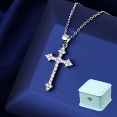 르떼르넬 JSNC021 Silver 십자가 크로스 여자 실버 체인 목걸이 은목걸이
