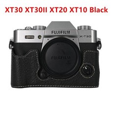 XS20 X100VI 가죽 용 커버 카메라 배터리 케이스 XS10 XT10 XT30II XT5 하프 Fuji 오프닝 XT20 Fujifilm XM5 PU 마그네틱 XT30, 1)XT30 Black