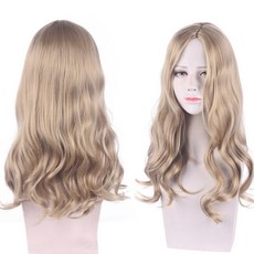 小優 Bela 貝拉 棕黃色 中長 微捲髮 cos 角色款 假髮 短款 短捲, 1個, 贝拉