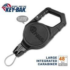 ARMYGO 美國KEY-BAK 48強力負重伸縮繫繩 攀岩登山裝備 附大扣環