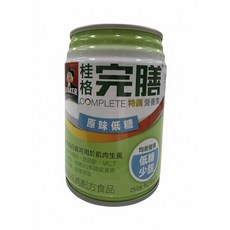 桂格特護完膳原味低糖250毫升*1箱，均衡營養補充，低糖配方，方便攜帶，增強體力, 250ml, 1箱