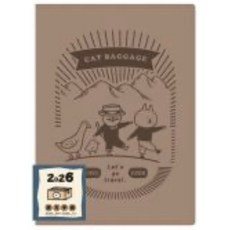 貓行李2026年跨年日誌，32K雙線圈皮書衣手帳，週誌月計劃行程規劃, 1個, 可可-32K /CDM-418D, 可可