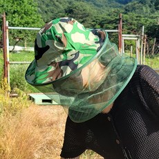 양봉모자 벌집방충모 보호망