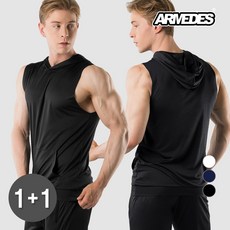 [1+1] 아르메데스 트레이닝 민소매 후드티 AR-93