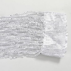 300x260cm 파란색 된 커튼 문자열 구슬 문 스레드 창 벽 패널 룸 분배기 출입구 홈 거실 웨딩 장식, 01 300x260cm, 03 white