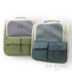 [ON디자인] 펫백 그레이 애견가방