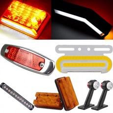 24V LED 트럭 윙바디 안개등 집어등 사이드램프 써치라이트 미등 시그널램프 차폭등 날개, 차폭등 12LED 36W 옐로우