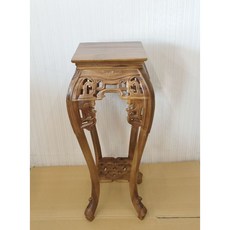 四角花台 花架 展示架 木雕藝品架 盆栽花藝台, 柚木,30-29-45, 1件