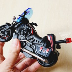 【台灣出貨】警消哈雷摩托車 警察車 消防車 重機摩托車 玩具摩托車 慣性摩托車 後箱可開, 警車摩托, 1個