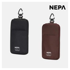 네파_NEPA_ 25년신상 핸드폰 카드 이어폰 등 작은 소지품 수납이 용이한 사이즈 EASY PICK 이지 픽 폰 파우치 가방_7LC7923, 000(FREE), 블랙(C01)