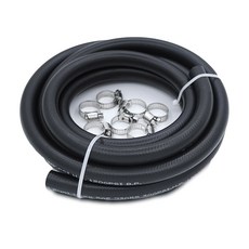 3/8인치 연료 라인 호스 - 3/8 ID 분사 300 PSI 자동차 냉각수 파워 스티어링 리턴 및 변속기 냉각 시스템에 적합 | 길이 10피트 클램프 10개 포함, 5/16 Inch, 10 FT