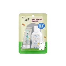 BZU BZU 嬰兒旅行洗沐組 | 適合0-3歲寶寶 | 溫和洗髮沐浴露 50ml + 嬰兒潤膚乳液 25ml, 1個, 洗髮沐浴露50ml 和乳液25ml