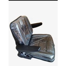 지게차 시트 교체용 중장비 굴삭기 화물차 의자 포크레인, 1개, 조절식 안전벨트 팔걸이 디럭스