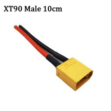 XT60 XT30 케이블 암수 배터리 플러그 RC 실리콘 와이어 14 100MM가있는 12 커넥터 16AWG XT90, XT90 Male