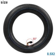 전기 스쿠터 타이어 Xiaomi Mijia M365 Pro Pro2 1S 8.5x2 스케이트 보드 부품 용 8.5 인치 내부 튜브 카메라 8 1/2X2, [02] 8.5x2 inner 90D, 1개