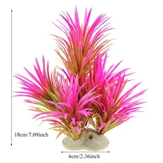 굿샵 인공 수족관 장식 식물 플라스틱 수생 수중 액세서리 Piante Acquario, [35] NO51