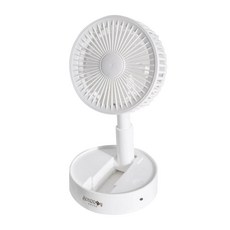 스패로우하우스 높이 조절 휴대용 캠핑 무선 미니 탁상용 선풍기, 화이트