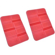 피닉 하이킹 배낭여행 등산 트레킹을 위한 WEIJ 2Pc 캠핑 폼 패드 방수 EVA 시트, Red/2pcs, 레드, 2개
